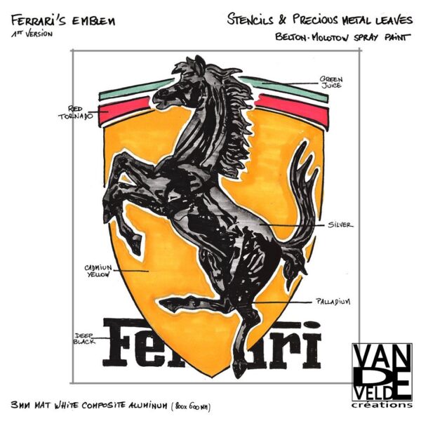 Mod/003 - Cavalino Rampante Argento & Palladio