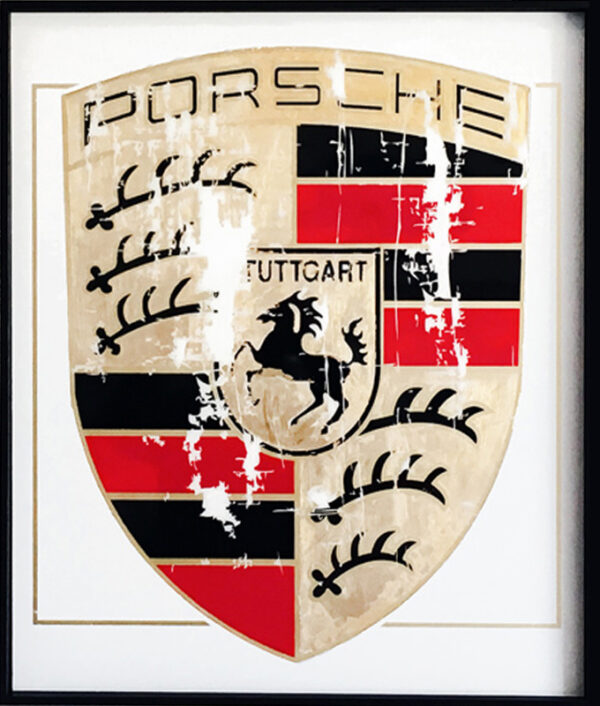 Mod/001 - The Worn Gold Porsche's Emblem