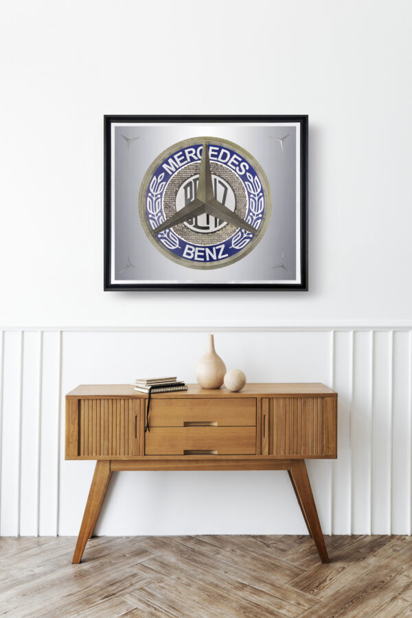 Wooden sideboard table with books and a vase Mod/006 - History repeating